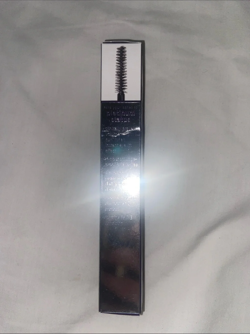 tarte Lights, Camera, Lashes Platinum Mascara — silver and purple packaging